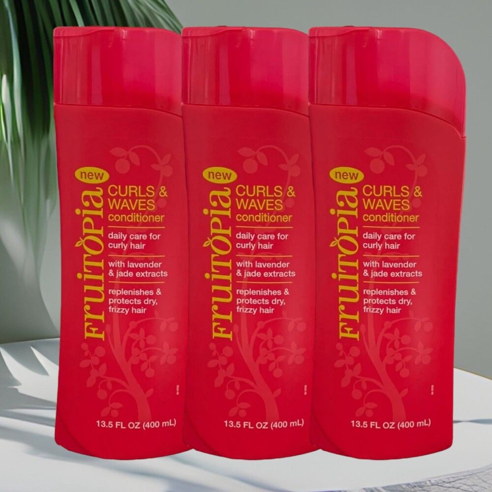 Hydrating Hair Conditioner Curls & Waves Fruitopia  Lavender & Jade 13.5oz x 3